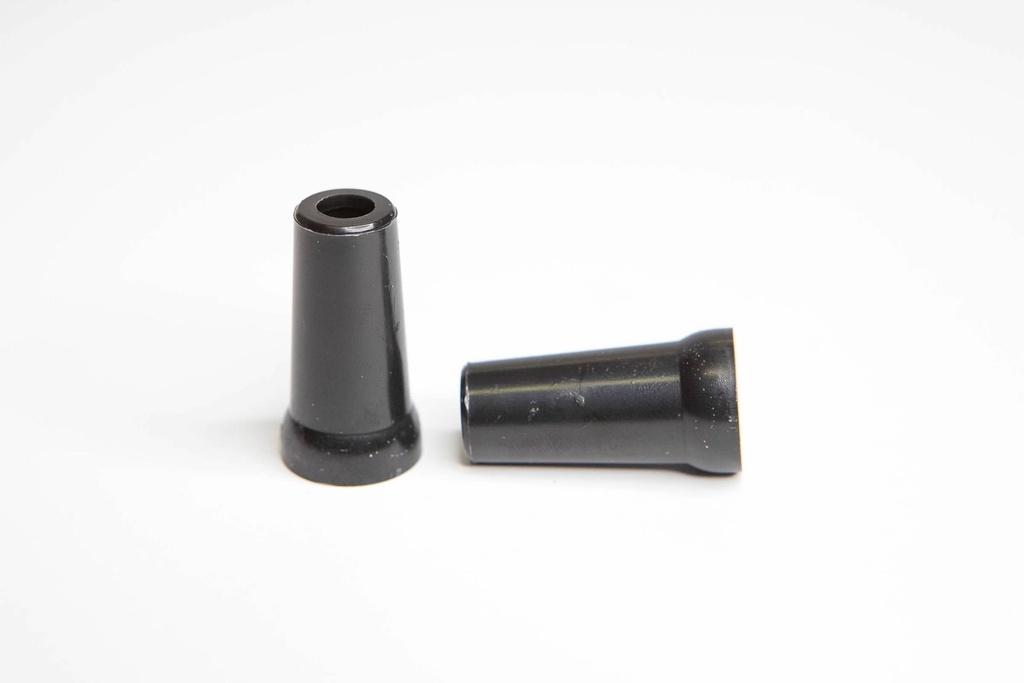 1/4X1/4 BLACK DEL NOZ (QTY 50)