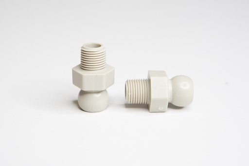 [8425-26] 1/8 NPT CONNECTOR, LIGHT GRAY (QTY 50)