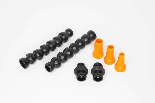 [8450-11BO] 1/2 BLACK/ORANGE HOSE ASSY BSP