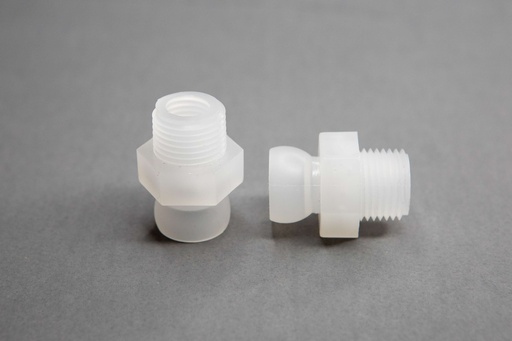 [8450-18P] 1/2 NPT NAT PP CONN (QTY 4)